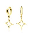 Silver Dangle Huggies Earring HO-2497